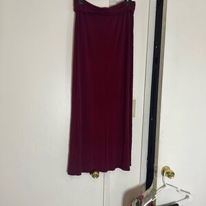 Elegant Burgundy Women's Skirt